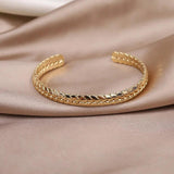 Korea Metal Twisted Flower Bracelet for Women