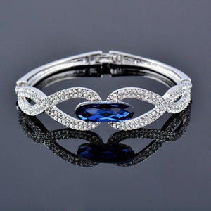 CZ Women's Wedding Bracelet Silver Hand Gift