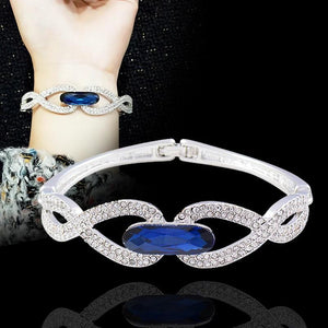 CZ Women's Wedding Bracelet Silver Hand Gift
