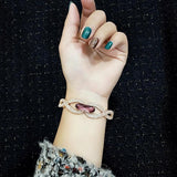 CZ Women's Wedding Bracelet Silver Hand Gift