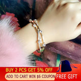 Charm Hollow Wide Bangle For Women Rose Silver Cubic Zirconia Bracelets
