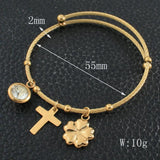 Stainless Steel Bangle Bracelet Silver Gift