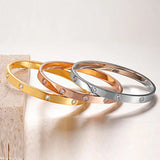 Crystal Bracelets for Women Stainless Steel Bangle Bracelet