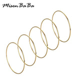 MisenBaBa Stainless Steel Bangle Set