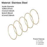 MisenBaBa Stainless Steel Bangle Set
