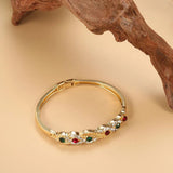 Morocco Women Ethnic Wedding Jewelry Rhinestone Thin Bangles Bridal Gift