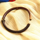 Natural Healthy Herb Vine Open Cuff Bangle from Tibet
