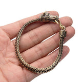 Vintage Brass Horse Head Bracelet Punk Hip-Hop Jewelry