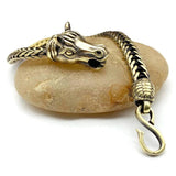 Vintage Brass Horse Head Bracelet Punk Hip-Hop Jewelry