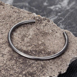 Vintage Antique Silver Bangle Charm Cuff Bracelet Stainless Steel Jewelry