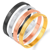 Men's Stainless Steel Jesus Inscription Bracelet + Cuff Wedding Jewelry