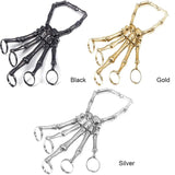 Skull Skeleton Wristband Elastic Hand Bracelet Halloween Bangle