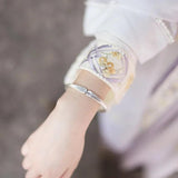 Silver Eternal Love Bracelet - Open Adjustable for Man Woman