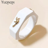 Multicolor Acrylic Bangles Geometric Square Bird Indian Bracelets