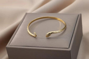 Punk Snake Bangles Stainless Steel Cuff Bracelets Gothic Jewelry