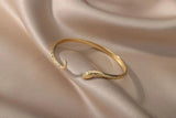 Punk Snake Bangles Stainless Steel Cuff Bracelets Gothic Jewelry