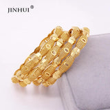 Stainless Steel Plated Bangle Bracelet with Charms for Anniversary