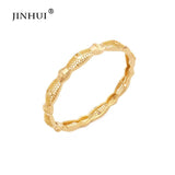 Stainless Steel Plated Bangle Bracelet with Charms for Anniversary