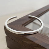 Mewanry Minimalist Silver Bracelet for Women