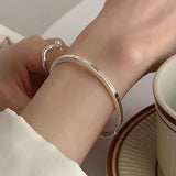 Mewanry Minimalist Silver Bracelet for Women
