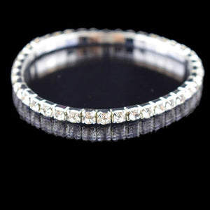 Crystal Stretch Shine Bracelets Set for Women Wedding Bridal Gift