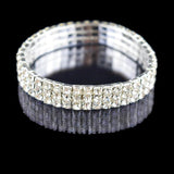 Crystal Stretch Shine Bracelets Set for Women Wedding Bridal Gift