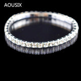 Crystal Stretch Shine Bracelets Set for Women Wedding Bridal Gift