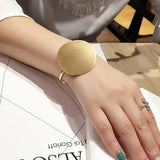 Stainless Steel Open Round Cuff Bangles for Women