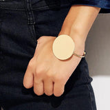 Stainless Steel Open Round Cuff Bangles for Women