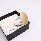 Stainless Steel Open Round Cuff Bangles for Women