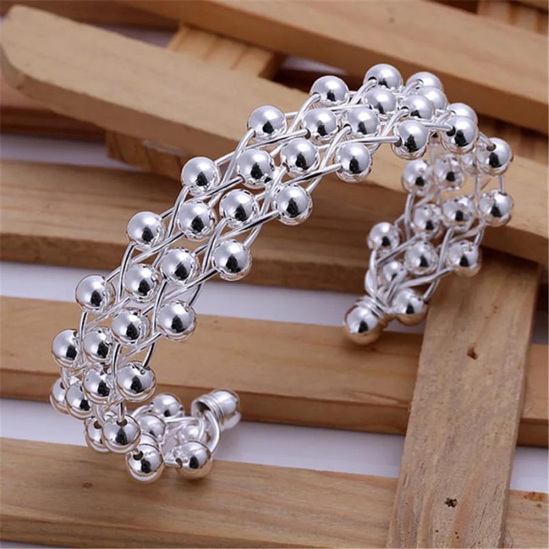 Women's Grapes Bangle Bracelet - Hot Lover Silver Jewelry