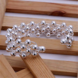 Women's Grapes Bangle Bracelet - Hot Lover Silver Jewelry