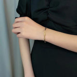 Stainless Steel Bamboo Joint Bangles Bracelet Gift Jewelry
