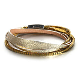 Boho Charm Beaded Leather Wrap Bracelet