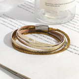 Boho Charm Beaded Leather Wrap Bracelet