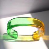 Clear Geometric Acrylic Bracelet for Women Girls