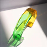 Clear Geometric Acrylic Bracelet for Women Girls