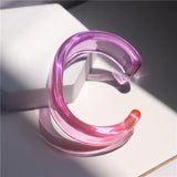 Clear Geometric Acrylic Bracelet for Women Girls