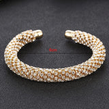 Silver Crystal Rhinestone Chain Bracelet for Women