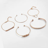 5 pcs Open bracelet Ladies' Style Bracelet