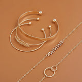 5 pcs Open bracelet Ladies' Style Bracelet