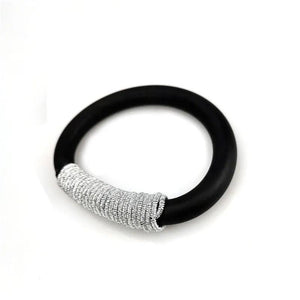 Bohemia Style Alloy Bracelets Rubber Soft Bracelet Women Charm Bangles
