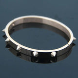 Punk Bracelet Retro Double Arrow Stainless Steel Rivet Cuff Bangle