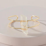 J.Shine Line Wrapped Quartz Stone Bracelet for Women