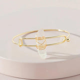 J.Shine Line Wrapped Quartz Stone Bracelet for Women
