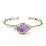 KFT Stone Bangles Cuff Bracelets for Women Girls Kids