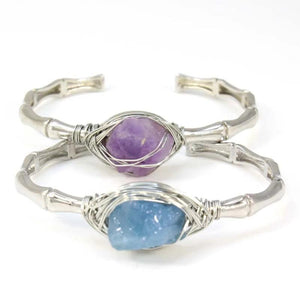 KFT Stone Bangles Cuff Bracelets for Women Girls Kids