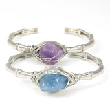 KFT Stone Bangles Cuff Bracelets for Women Girls Kids