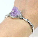 KFT Stone Bangles Cuff Bracelets for Women Girls Kids