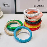 Acrylic Cuff Bangle Bracelets for Women